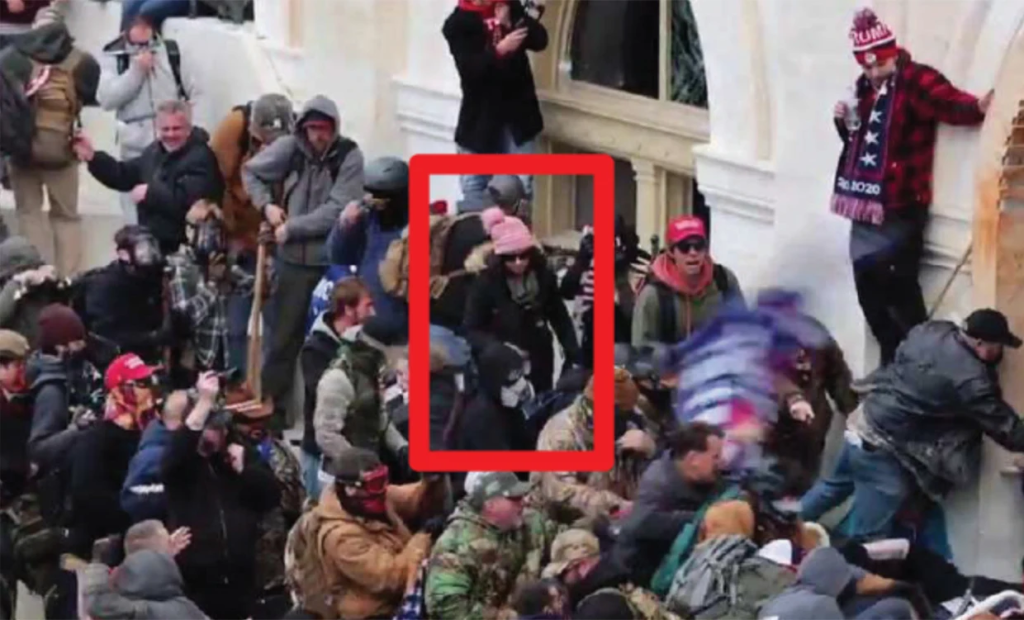 Rachel Powell at the United States Capitol on Jan 6, 2021.USDC District of Columbia